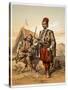 Turkish foot soldiers in the Ottoman army, 1857-Amadeo Preziosi-Stretched Canvas