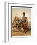 Turkish foot soldiers in the Ottoman army, 1857-Amadeo Preziosi-Framed Giclee Print