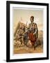 Turkish foot soldiers in the Ottoman army, 1857-Amadeo Preziosi-Framed Giclee Print