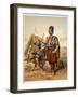 Turkish foot soldiers in the Ottoman army, 1857-Amadeo Preziosi-Framed Giclee Print