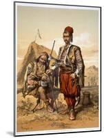 Turkish foot soldiers in the Ottoman army, 1857-Amadeo Preziosi-Mounted Giclee Print