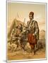 Turkish Foot Soldiers in the Ottoman Army, Pub. by Lemercier, c.1857-Amadeo Preziosi-Mounted Giclee Print