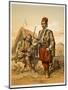 Turkish Foot Soldiers in the Ottoman Army, Pub. by Lemercier, c.1857-Amadeo Preziosi-Mounted Giclee Print