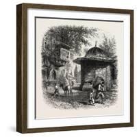 Turkish Fountain, Constantinople, Istanbul, Turkey, 19th Century-null-Framed Giclee Print