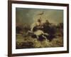 Turkish Horsemen, also known as the Flagship Turkish-Alexandre Gabriel Decamps-Framed Giclee Print