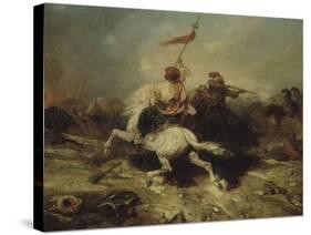 Turkish Horsemen, also known as the Flagship Turkish-Alexandre Gabriel Decamps-Stretched Canvas