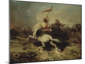 Turkish Horsemen, also known as the Flagship Turkish-Alexandre Gabriel Decamps-Mounted Giclee Print