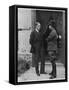 Turkish Leader Mustafa Kemal Ataturk Speaking W. His General, Ismet Pasha-null-Framed Stretched Canvas