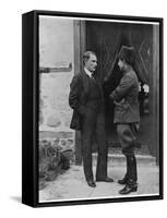 Turkish Leader Mustafa Kemal Ataturk Speaking W. His General, Ismet Pasha-null-Framed Stretched Canvas