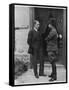 Turkish Leader Mustafa Kemal Ataturk Speaking W. His General, Ismet Pasha-null-Framed Stretched Canvas