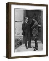 Turkish Leader Mustafa Kemal Ataturk Speaking W. His General, Ismet Pasha-null-Framed Photographic Print