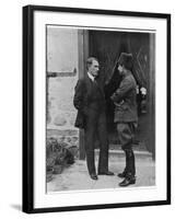Turkish Leader Mustafa Kemal Ataturk Speaking W. His General, Ismet Pasha-null-Framed Photographic Print