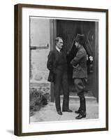 Turkish Leader Mustafa Kemal Ataturk Speaking W. His General, Ismet Pasha-null-Framed Photographic Print
