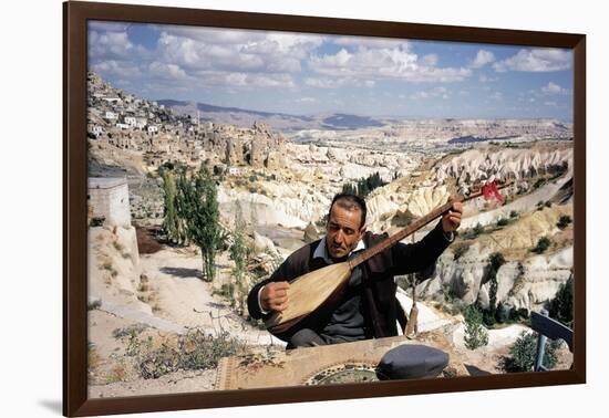 Turkish Man Playing a Type of Mandolin Called a Sis-Bill Ray-Framed Giclee Print