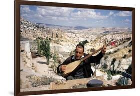 Turkish Man Playing a Type of Mandolin Called a Sis-Bill Ray-Framed Giclee Print