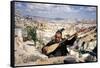 Turkish Man Playing a Type of Mandolin Called a Sis-Bill Ray-Framed Stretched Canvas