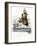 Turkish Man Smoking a Hookah, C19th Century-null-Framed Giclee Print