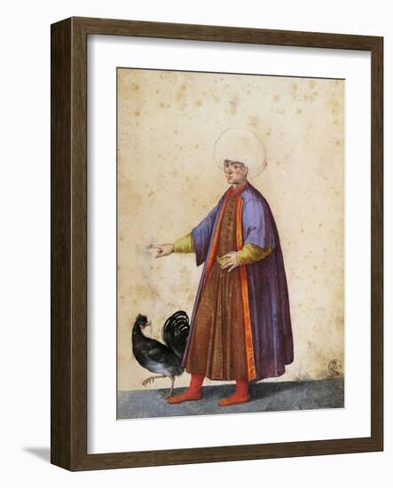 Turkish Man Wearing Turban-Jacopo Ligozzi-Framed Giclee Print