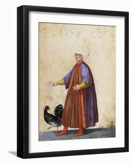 Turkish Man Wearing Turban-Jacopo Ligozzi-Framed Giclee Print