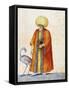 Turkish Man with Flamingo-Jacopo Ligozzi-Framed Stretched Canvas