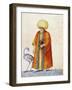 Turkish Man with Flamingo-Jacopo Ligozzi-Framed Giclee Print