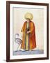 Turkish Man with Flamingo-Jacopo Ligozzi-Framed Giclee Print