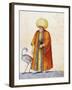 Turkish Man with Flamingo-Jacopo Ligozzi-Framed Giclee Print