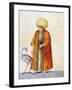 Turkish Man with Flamingo-Jacopo Ligozzi-Framed Giclee Print