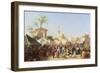 Turkish Market-Rudolph von Alt-Framed Giclee Print