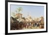 Turkish Market-Rudolph von Alt-Framed Giclee Print