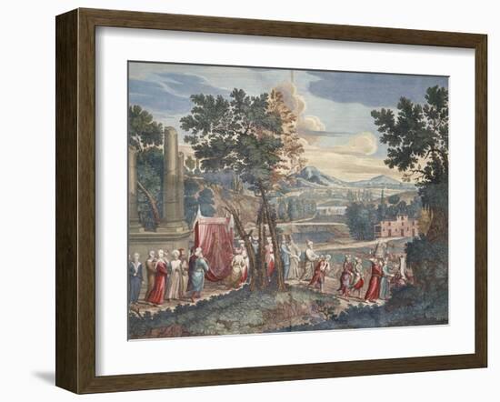 Turkish Marriage Procession, 1712-13-Scotin-Framed Giclee Print