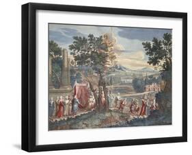 Turkish Marriage Procession, 1712-13-Scotin-Framed Giclee Print