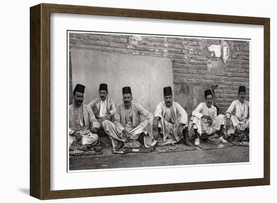 Turkish Money Changers, Baghdad, Iraq, 1925-A Kerim-Framed Giclee Print