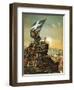 Turkish Navy Attacking Greek Coast, 1897, Greek-Turkish War, Greece-null-Framed Giclee Print