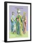 Turkish Noblemen and Sultan, 11th Century-Richard Brown-Framed Art Print