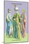 Turkish Noblemen and Sultan, 11th Century-Richard Brown-Mounted Art Print