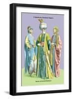 Turkish Noblemen and Sultan, 11th Century-Richard Brown-Framed Art Print