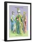 Turkish Noblemen and Sultan, 11th Century-Richard Brown-Framed Art Print