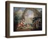 Turkish Pasha and Odalisque, Late 18th or Early 19th Century-Jean-Baptiste Hilair-Framed Giclee Print