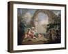 Turkish Pasha and Odalisque, Late 18th or Early 19th Century-Jean-Baptiste Hilair-Framed Giclee Print