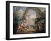 Turkish Pasha and Odalisque, Late 18th or Early 19th Century-Jean-Baptiste Hilair-Framed Giclee Print