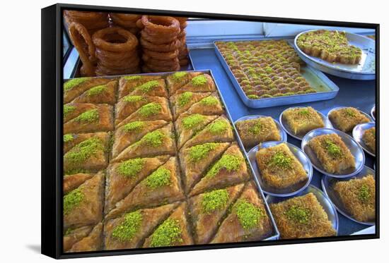 Turkish Pastries, Lefkosa (Nicosia), North Cyprus, Cyprus, Europe-Neil Farrin-Framed Stretched Canvas