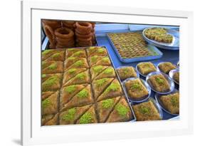 Turkish Pastries, Lefkosa (Nicosia), North Cyprus, Cyprus, Europe-Neil Farrin-Framed Photographic Print