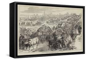 Turkish Refugees from the District of Tirnova Coming into Shumla-null-Framed Stretched Canvas