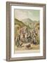Turkish Refugees Leaving their Villages Near Erzerum in Fear of the Russians-null-Framed Art Print