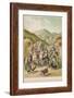 Turkish Refugees Leaving their Villages Near Erzerum in Fear of the Russians-null-Framed Art Print