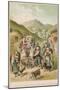 Turkish Refugees Leaving their Villages Near Erzerum in Fear of the Russians-null-Mounted Art Print