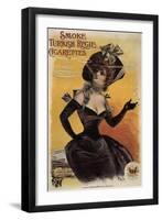 Turkish Regie Cigs France 1898-null-Framed Giclee Print