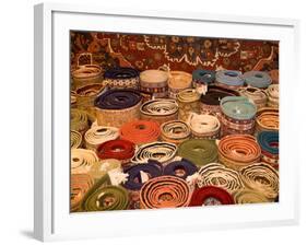 Turkish Rugs on Display, Cappadoccia, Turkey-Darrell Gulin-Framed Photographic Print