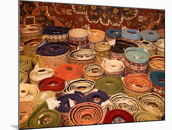 Turkish Rugs on Display, Cappadoccia, Turkey-Darrell Gulin-Mounted Photographic Print